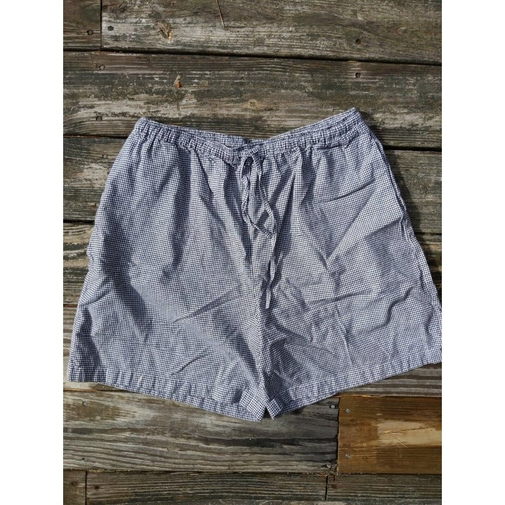 Jennifer Moore Black and White Checked Shorts  Flat Front With Pockets Size L
